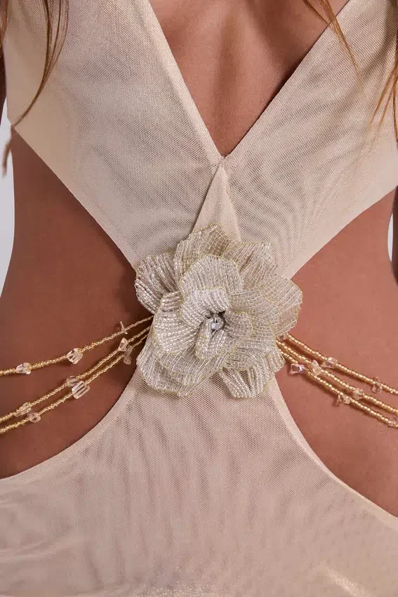Robe longue dos nu Vida dorée