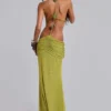 Robe longue drapée dos nu Darlyn