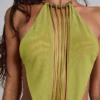 Robe longue drapée dos nu Darlyn