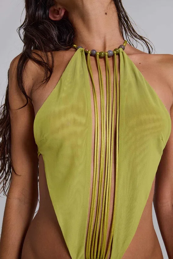 Robe longue drapée dos nu Darlyn