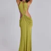 Robe longue drapée dos nu Darlyn
