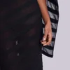 Robe longue en maille « Noir »