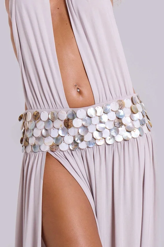 Robe longue Oryx avec coquillages