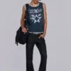 Sac à bandoulière en denim enduit « Drummer »