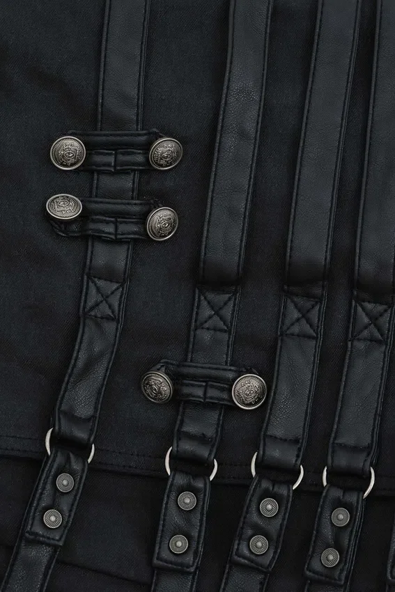 Sac à bandoulière en denim enduit « Drummer »