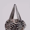 Sac Marza en cuir PU clouté, imprimé zèbre