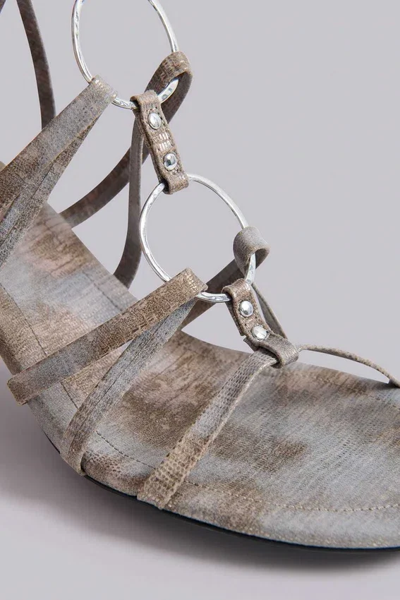 Sandales à talons style gladiateur Zira