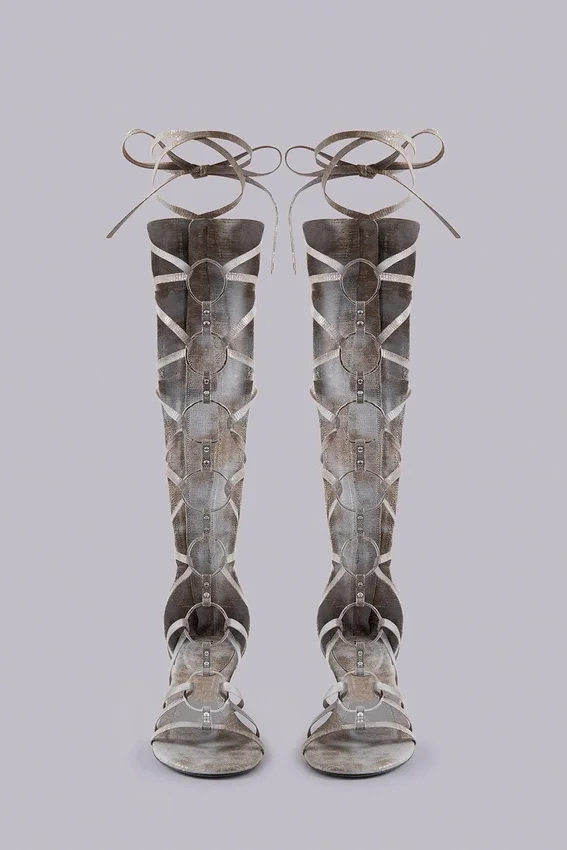 Sandales à talons style gladiateur Zira