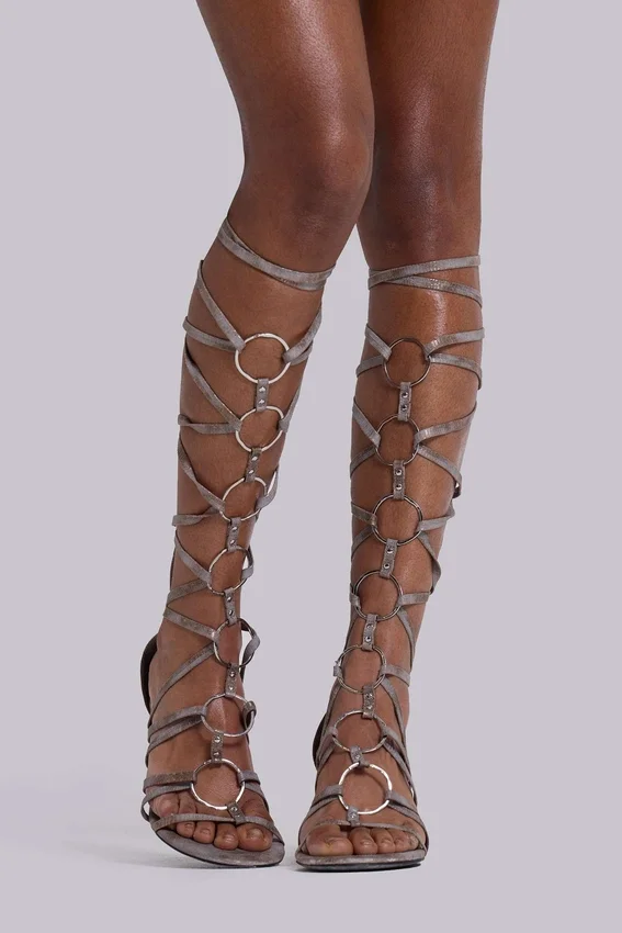 Sandales à talons style gladiateur Zira