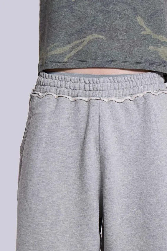 Short baggy de jogging « Monster Joggers » gris chiné