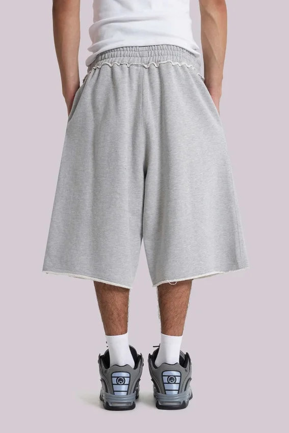 Short baggy de jogging « Monster Joggers » gris chiné