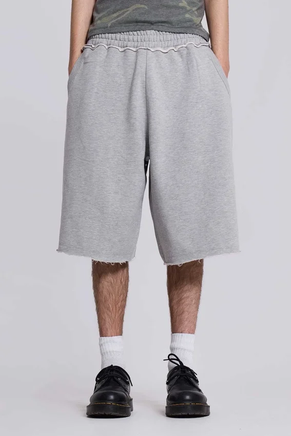 Short baggy de jogging « Monster Joggers » gris chiné