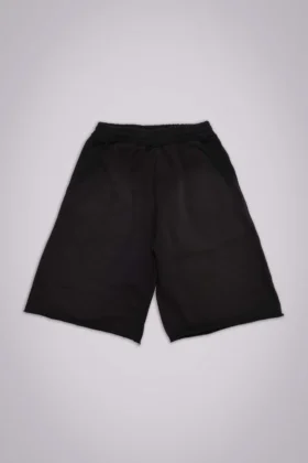 Short baggy de jogging Monster noir délavé