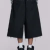 Short baggy Goliath noir clouté XL