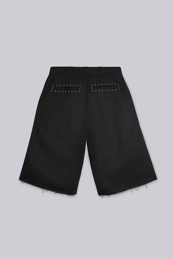 Short baggy Goliath noir clouté XL