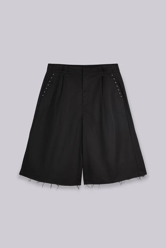 Short baggy Goliath noir clouté XL