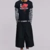 Short baggy Goliath noir clouté XL