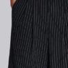 Short baggy Goliath noir à fines rayures
