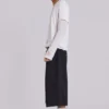 Short baggy noir Goliath XL à fines rayures
