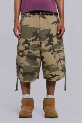 Short Cadet camouflage délavé