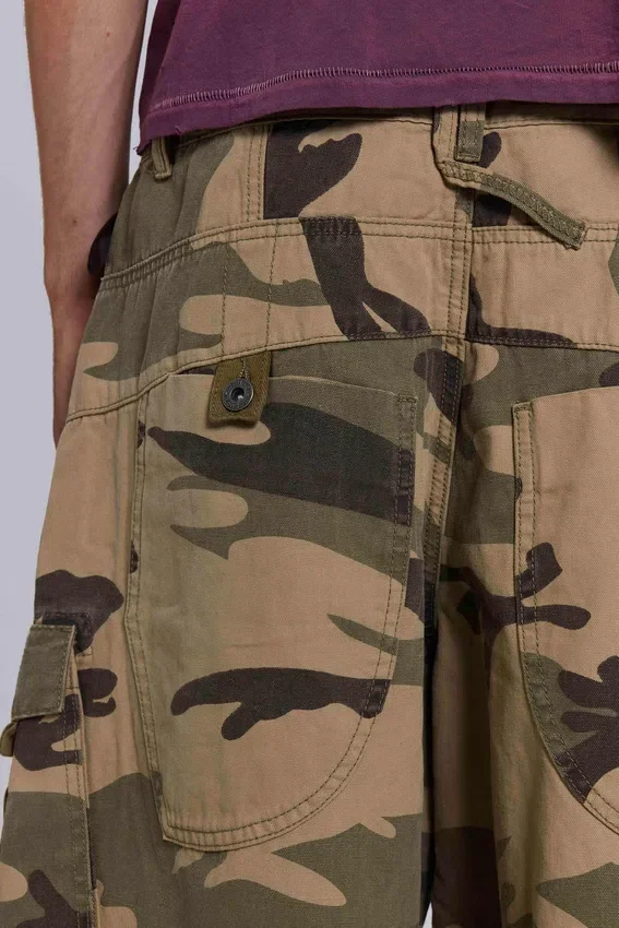 Short Cadet camouflage délavé