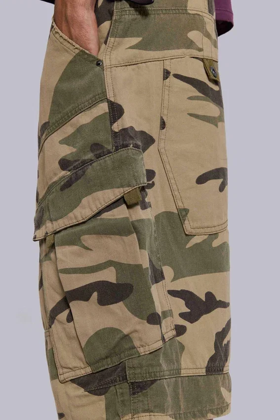 Short Cadet camouflage délavé
