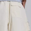 Short cargo baggy « Ecru Parachute Cargo »