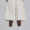 Short cargo baggy « Ecru Parachute Cargo »