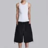Short cargo baggy noir « Parachute Cargo »