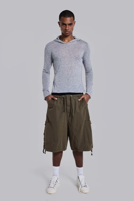 Short cargo baggy « Parachute Cargo » kaki