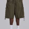 Short cargo baggy « Parachute Cargo » kaki