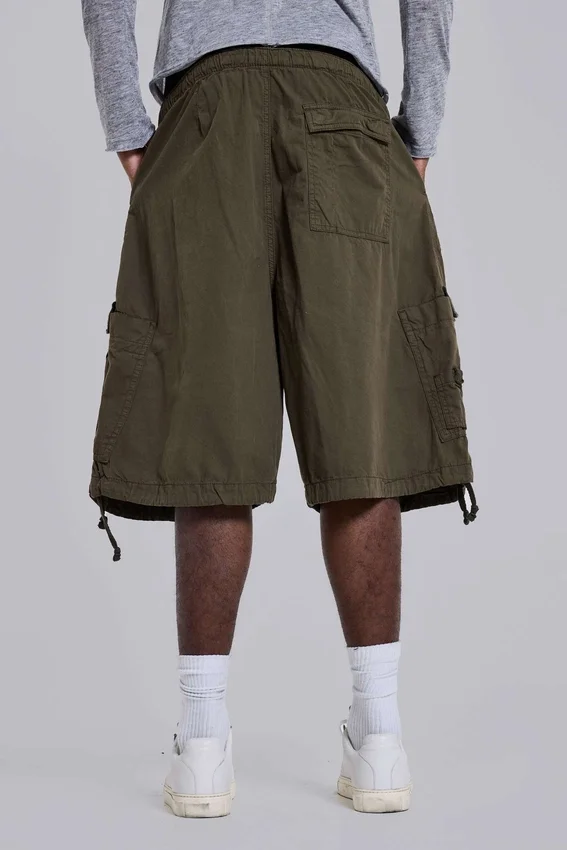 Short cargo baggy « Parachute Cargo » kaki