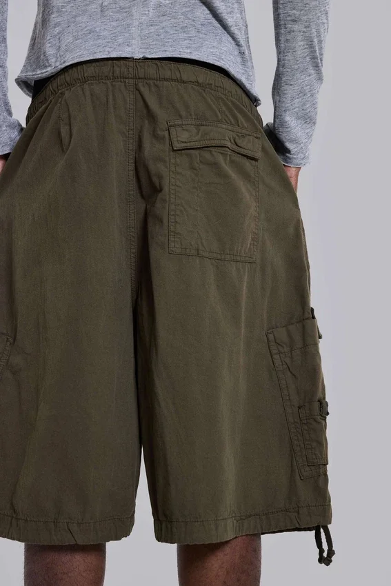 Short cargo baggy « Parachute Cargo » kaki