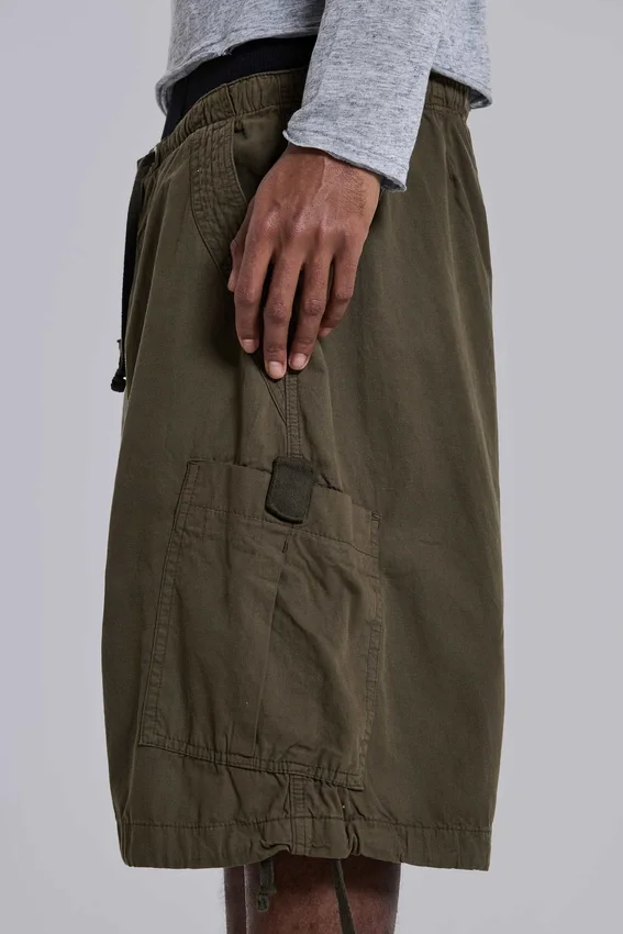 Short cargo baggy « Parachute Cargo » kaki