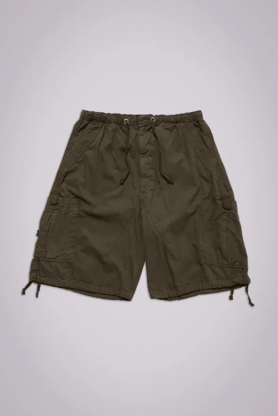 Short cargo baggy « Parachute Cargo » kaki