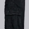 Short cargo « Beach » noir délavé