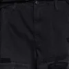 Short cargo « Beach » noir délavé