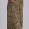 Short cargo en toile de parachute motif camouflage forêt