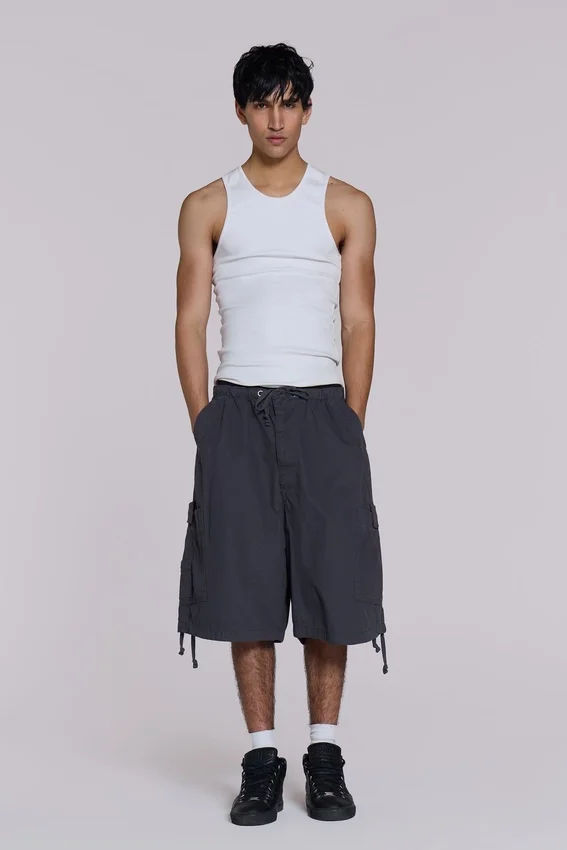 Short cargo « Vintage Grey Parachute Cargo »