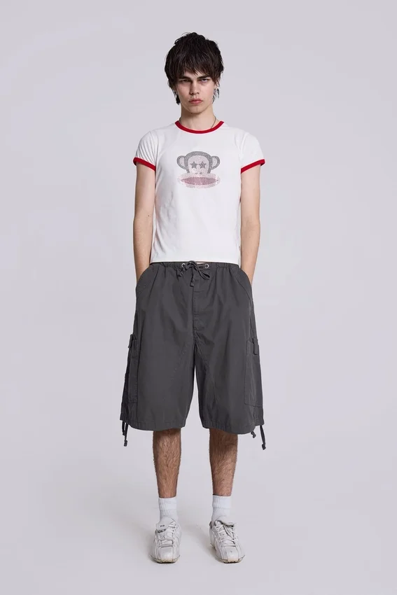 Short cargo « Vintage Grey Parachute Cargo »