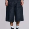 Short Colossus indigo froissé
