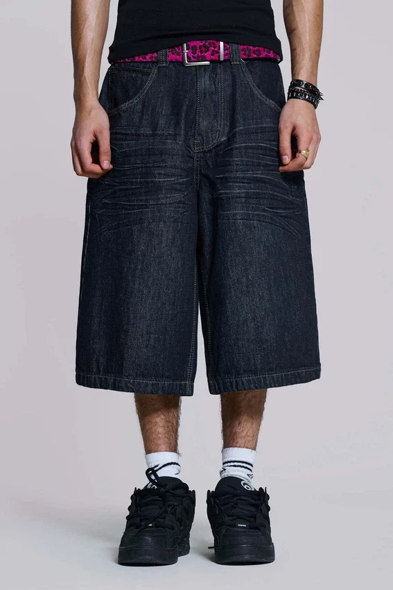 Short Colossus indigo froissé
