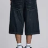 Short Colossus indigo froissé