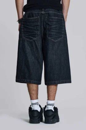 Short Colossus indigo froissé