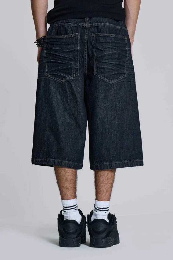 Short Colossus indigo froissé