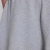 Short de jogging « Monster » en tissu gaufré gris chiné