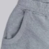 Short de jogging « Monster » en tissu gaufré gris chiné