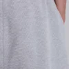 Short de jogging « Monster » en tissu gaufré gris chiné