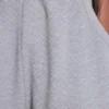 Short de jogging « Monster » en tissu gaufré gris chiné