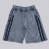 Short de jogging « Monster » gris délavé à rayures sportives
